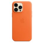 Apple iPhone 14 Pro Max Leather Case with MagSafe – Orange