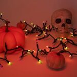 100 Count Halloween Lights Outdoor, Indoor | Purple Green, Orange Mini Lights | Outdoor Halloween Lights | Halloween Lights Indoor | Halloween String Lights | Black String Lights