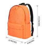 Vorspack Backpack Lightweight Backpack for College Travel Work for Men and Women – Orange