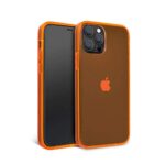 FELONY CASE – iPhone 12/iPhone 12 Pro Neon Orange Clear Protective Case, TPU and Polycarbonate Shock-Absorbing Bright Cover – Crack Proof with a Gloss Finish – Full iPhone Protection