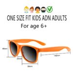 TUPARKA 12 Pack Sunglasses in Bulk School Party Goody Bag Fillers for Birthday Party Beach Pool Party, Orange