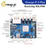 Orange Pi 5 Plus 16GB Rockchip RK3588 8 Core 64 Bit Single Board Computer, 2.4GHz Frequency Open Source Development Board Run Orange Pi OS, Android, Debian, Ubuntu (OPi 5 Plus 16G+5V4A TC Supply)