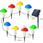 Newest Version 8-Pack Solar Mushroom Lights for Garden Decor, 8 Modes Waterproof Outdoor Garden Mushroom Lamp, Multi-Colored Mushroom Solar LED Fairy Lights for Christmas Halloween Garden Yard Lawn