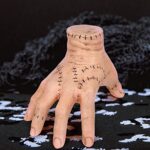 Wednesday Addams Family Thing Hand Scary Realistic Fake Hand Gothic Prop Spooky Home Decor Halloween Bloody Decoration Merlina Brithday Party Supplies