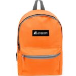 Everest Basic Backpack, Orange, One Size