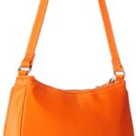 The Drop Women’s Melanie Small Shoulder Bag, Fire Orange Nylon, One Size
