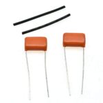 Set of 2 Sprague Guitar Bass 225P Orange Drop Capacitor Caps .033uF 400v Guitar Tone Cap Capacitors