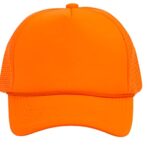 TOP HEADWEAR Blank Trucker Hat – Mens Trucker Hats Foam Mesh Snapback Neon Orange