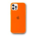 FELONY CASE – iPhone 13 Pro Max Neon Orange Clear Protective Case, TPU and Polycarbonate Shock-Absorbing Bright Cover – Crack Proof with a Gloss Finish – Full iPhone Protection