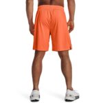 Under Armour Men’s Standard Tech Vent Shorts, (866) Orange Blast/Black/Black, X-Large