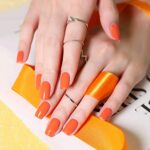 VENALISA Gel Nail Polish, 12ml Classic Orange Color Soak Off UV LED Nail Gel Polish Nail Art Starter Manicure Salon DIY at Home, 0.43 OZ