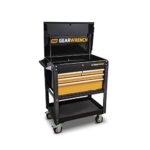 GEARWRENCH 33″ 4 Drawer Black & Orange Utility Cart – 83168
