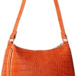 The Drop Women’s Melanie Small Shoulder Bag, Fire Orange, One Size
