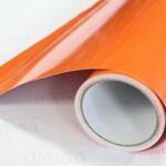 VViViD Orange High Gloss Realistic Paint-Like Microfinish Vinyl Wrap Roll XPO Air Release Technology (1ft x 5ft)