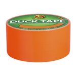 Duck Brand 1265019 Color Duct Tape, Neon Orange, 1.88 Inches x 15 Yards, Single Roll