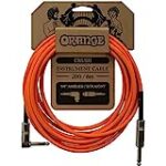 Orange Crush 20′ Instrument Cable with Angled to Straight Connector, Orange