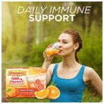 Emergen-C 1000mg Vitamin C Powder for Daily Immune Support Caffeine Free Vitamin C Supplements with Zinc and Manganese, B Vitamins and Electrolytes, Super Orange Flavor – 60 Count/2 Month Supply