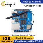 Orange Pi Zero2 1GB Allwinner H616 Quad Core 64 Bit with 2MB SPI Flash, Supported WiFi+BT5.0,Gigabit Ethernet, Open Source Single Board Computer Run Android,Ubuntu,Debian (Zero 2)