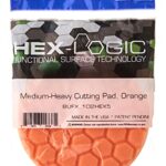 Chemical Guys BUFX_102_HEX5 Hex-Logic Medium-Heavy Cutting Pad, Orange, 5.5″ Pad made for 5″ backing plates, 1 Pad Included