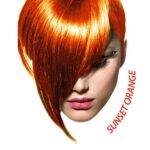 ARCTIC FOX Vegan and Cruelty-Free Semi-Permanent Hair Color Dye (8 Fl Oz, SUNSET ORANGE)