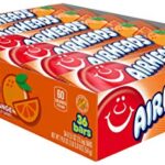 Airheads Candy, Orange Flavor, Individually Wrapped Full Size Bars, Taffy, Non Melting, Party, Pack of 36 Bars