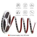 ALITOVE Orange LED Strip Lights 16.4ft 5050 SMD Black PCB 5M 300 LEDs Waterproof IP65 12V DC for Home Hotels Clubs Shopping malls Cars Lighting