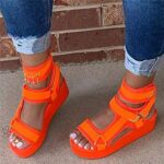 Sandalsfor Women Wide Width,Womens Espadrille Wedge Sandals Platform Sandles Summer Buckle Casual Flatform Shoes