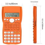Helect 2-Line Engineering Scientific Calculator, Suitable for School and Business (Orange)