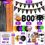 Halloween Birthday Party Decorations Halloween Themed Birthday Party Decorations with Halloween Birthday Banner Halloween Birthday Cake Topper for Kids Halloween First Birthday Decorations Halloween Birthday Party Supplies Halloween Birthday Decor