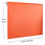 Consine Orange Peel and Stick Wallpaper, 15.7 X 157 inches Renter Friendly Wallpaper, Vinyl PVC Removable Wall Paper, Self-Adhesive Wall Sticker Decoration for Counter Furniture Cabinet and Room