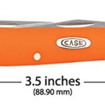 CASE XX WR Pocket Knife Orange Synthetic Mini Trapper Item #80505 – (4207 SS) – Length Closed: 3 1/2 Inches