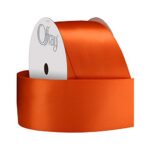 Berwick Offray 950647 1.5″ Wide Single Face Satin Ribbon, Torrid Orange, 4 Yds