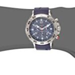 Nautica Men’s N14555G NST Stainless Steel Watch with Blue Resin Band