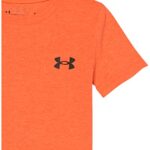 Under Armour Boys’ Elite Short Sleeve T-Shirt, Blaze Orange SP22, 6