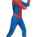 Boys Superhero Suit Spandex Bodysuit Jumpsuit Halloween Cosplay Costumes Red S