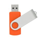 VICFUN 10 Pack 16GB USB Flash Drives USB 2.0 16GB Flash Drive Swivel USB Memory Stick Thumb Drive,Orange