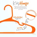 Utopia Home 60 Pack Kids Hangers – 11. 5 Inch Plastic Baby Hangers for Closet – Childrens Hangers for Clothes & Infant Hangers for Closet – Ideal for Everyday Standard Use (Orange)