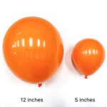 Janinus Orange Balloons Party Balloons 5 Inches 50 PCS Orange Color Halloween Balloons Latex Balloons Birthday Balloons for Party