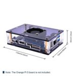 GeeekPi Orange Pi 5/5B Case Kit, Orange Pi 5/5B Case with Fan, Heatsinks, 18W 5V 3.6A Power Supply, 64GB Card, Card Reader, Micro HDMI Cable for Orange Pi 5/5B 4GB/8GB/16GB/32GB