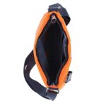 Nautica womens Diver Nylon Small Crossbody Bag Purse With Adjustable Shoulder Straps Cross Body, Seaport Sunset (Orange), One Size US