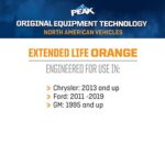 PEAK OET Extended Life Orange 50/50 Prediluted Antifreeze/Coolant for North American Vehicles, 1 Gal.