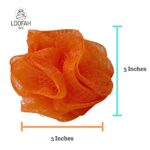 Loofah Lord 12 Orange Bath or Shower Sponge Loofahs Pouf Mesh Wholesale Bulk Lot