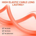 2 Pack 3 .3/6.6Ft Cable [MFi Certified] iPhone Fast Charger Cord Compatible with iPhone 14/13/12/11/X/XS/XR/XS Max/8iPad Supports Power Delivery (USB-C, Silicone Orange)