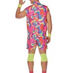 Spirit Halloween Barbie the Movie Adult Skating Ken Costume – L | Officially Licensed | Mattel | Couples Halloween Costumes | ’80s Accessories