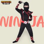 Spooktacular Creations Boys Ninja Deluxe Costume for Kids (Black, Medium(8-10 yrs))