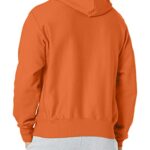 Champion Hoodie, Reverse Weave Fleece Comfortable Pullover Sweatshirt for Men, C Logo, Texas Orange Left Chest C, Small