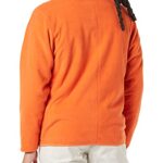 Amazon Essentials Men’s Full-Zip Polar Fleece Jacket (Available in Big & Tall), Orange, Large