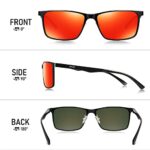 BIRCEN Mens Sunglasses Polarized UV Protection: Classic Shades for Men Driving Fishing with Al-Mg Metal Frame