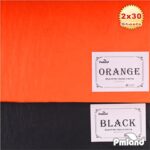 PMLAND Premium Quality Gift Wrapping Paper – Black and Orange- 20 Inches x 26 Inches 60 Sheets