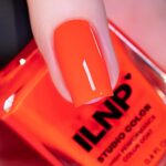 ILNP Turbocharged – Energizing Neon Orange Cream Nail Polish, Studio Color High Performance